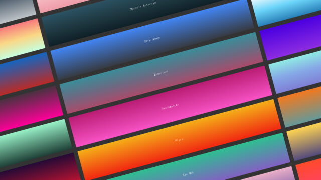 お洒落なグラデーションが300種類以上も紹介されている『uiGradients』というWebサイトが便利すぎる